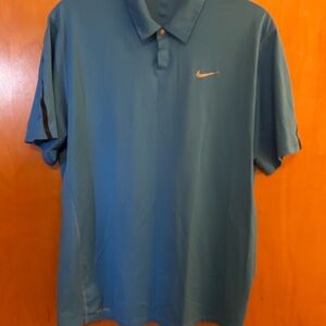Nike Men's XXL Blue DRI-FIT Polo GolfShirt